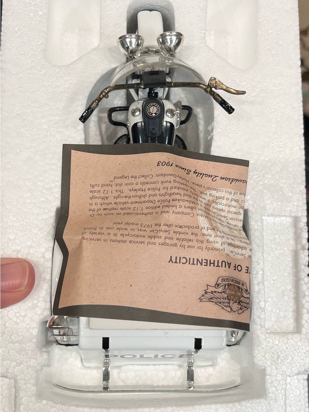 1947 Harley Davidson Police Servi-Car coin bank - Picture 4 of 10